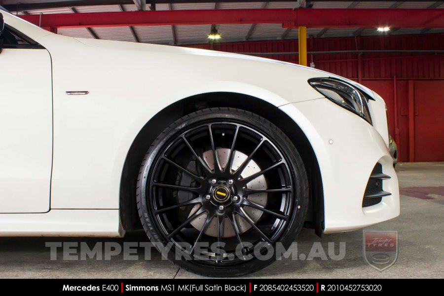 20x8.5 20x10 Simmons MS1 MK on Mercedes E-Class