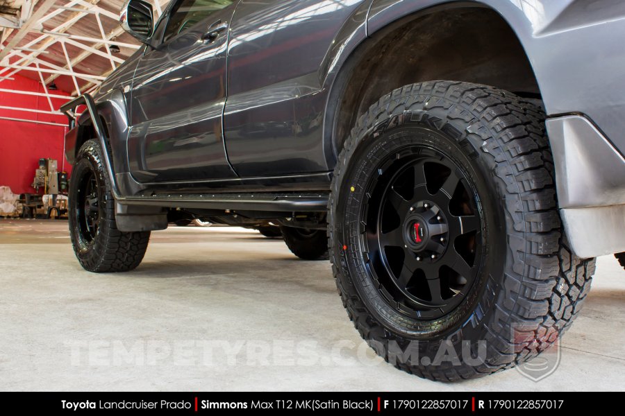 17x9.0 Simmons MAX T12 MK on Toyota Prado