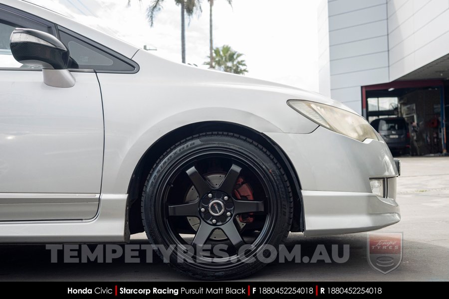 18x8.0 Starcorp Racing PURSUIT on Honda Civic