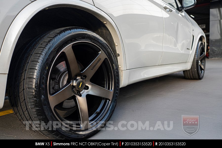 20x8.5 20x10 Simmons FR-C Copper Tint NCT on BMW X5