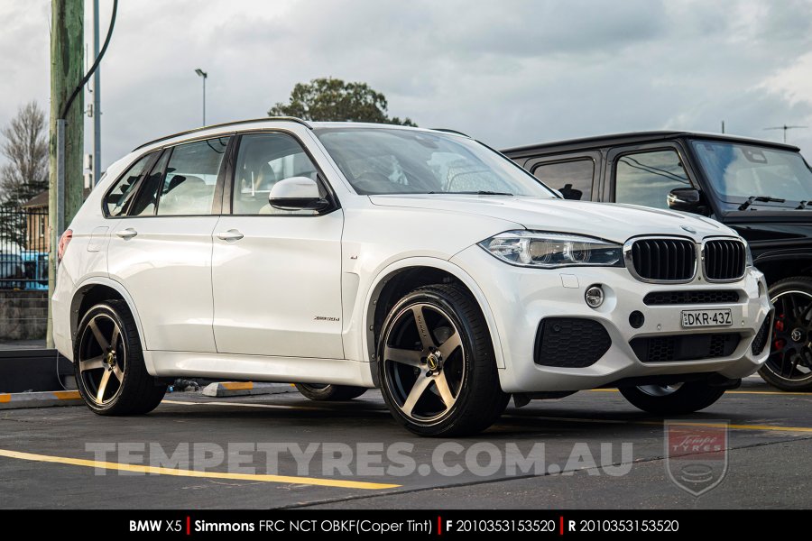 20x8.5 20x10 Simmons FR-C Copper Tint NCT on BMW X5