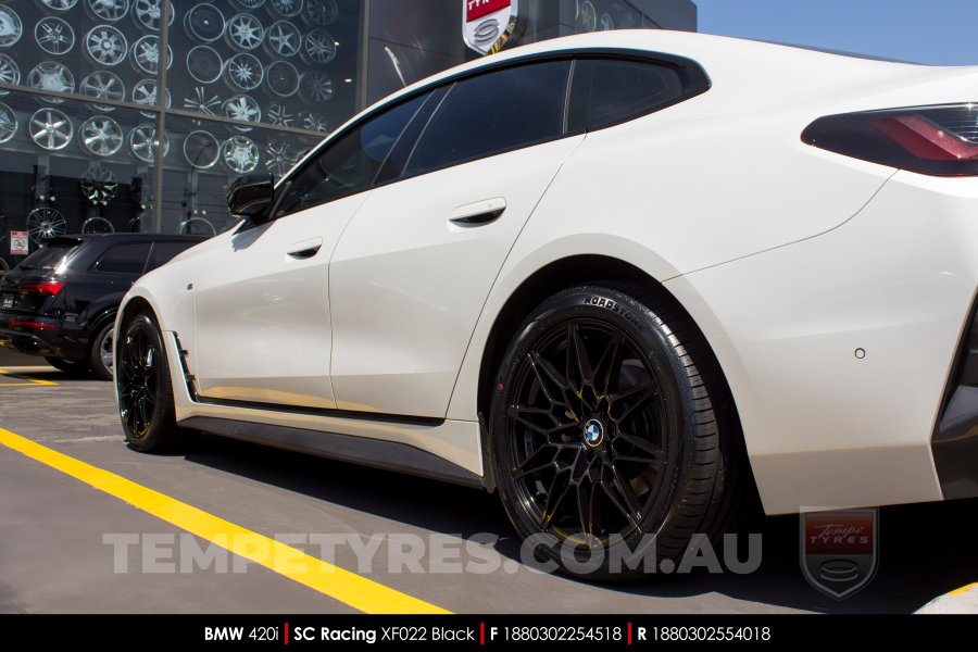 18x8.0 Style XF022 Black on BMW 4 Series