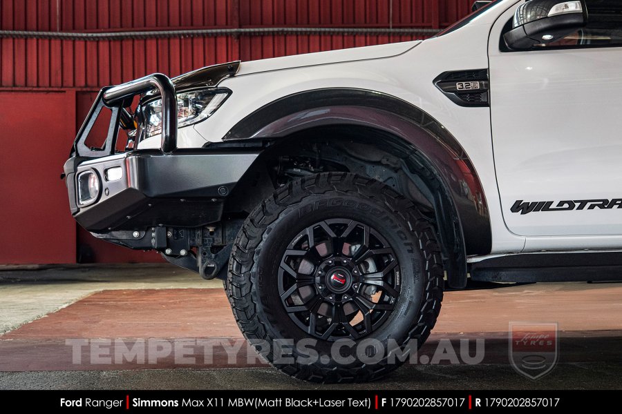 17x9.0 Simmons MAX X11 MBW on Ford Ranger
