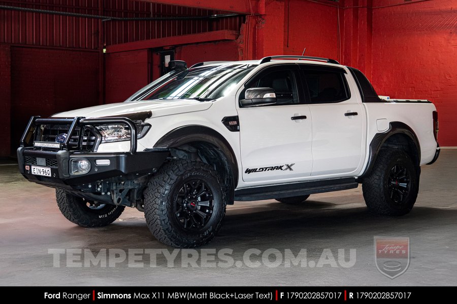 17x9.0 Simmons MAX X11 MBW on Ford Ranger
