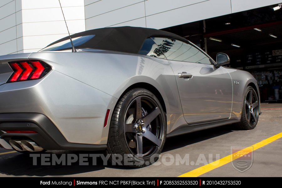 20x8.5 20x10 Simmons FR-C Black Tint NCT on Ford Mustang