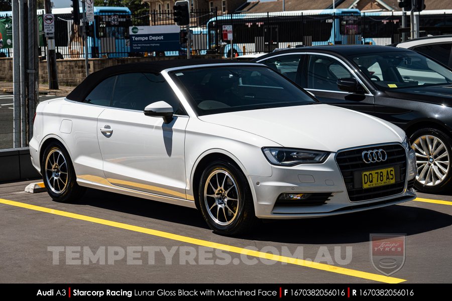 16x7.0 Starcorp Racing LUNAR on Audi A3