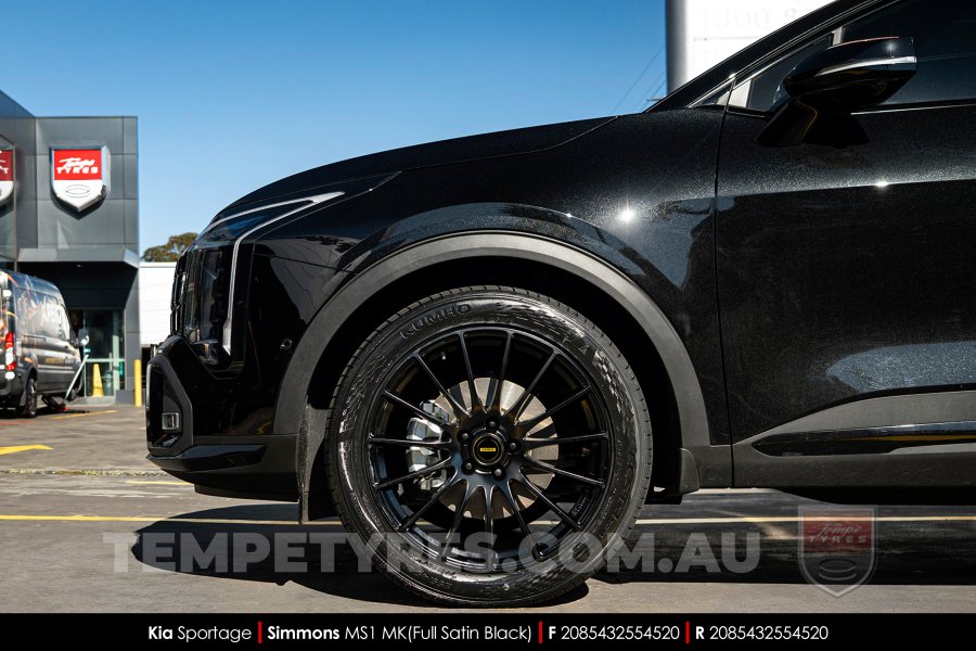 20x8.5 20x10 Simmons MS1 MK on Kia Sportage