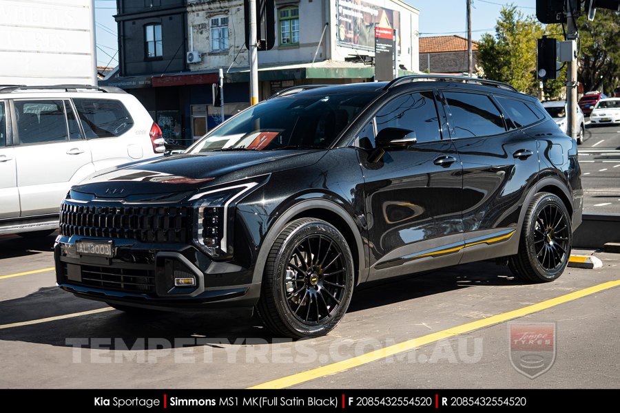 20x8.5 20x10 Simmons MS1 MK on Kia Sportage