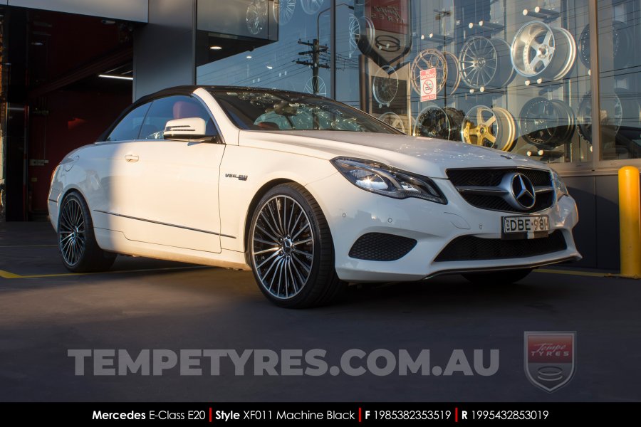 19x8.5 Style XF011 Machine Black on Mercedes E-Class