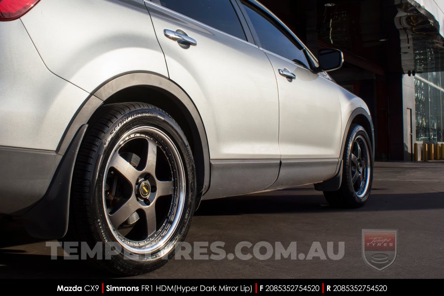 20x8.5 20x9.5 Simmons FR-1 Hyper Dark on Mazda CX9