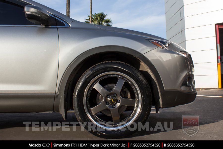 20x8.5 20x9.5 Simmons FR-1 Hyper Dark on Mazda CX9