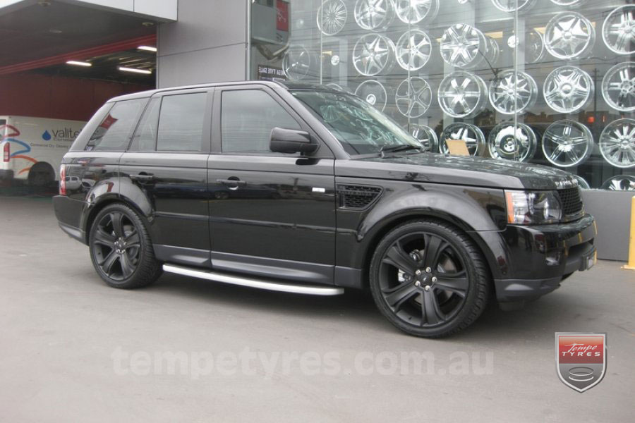 22x9.5 Style5932 Black on RANGE ROVER SPORT