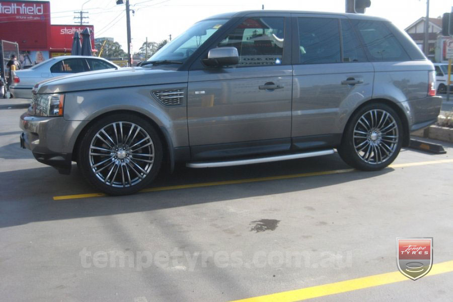 22x9.5 Lenso Como Shadow on RANGE ROVER SPORT