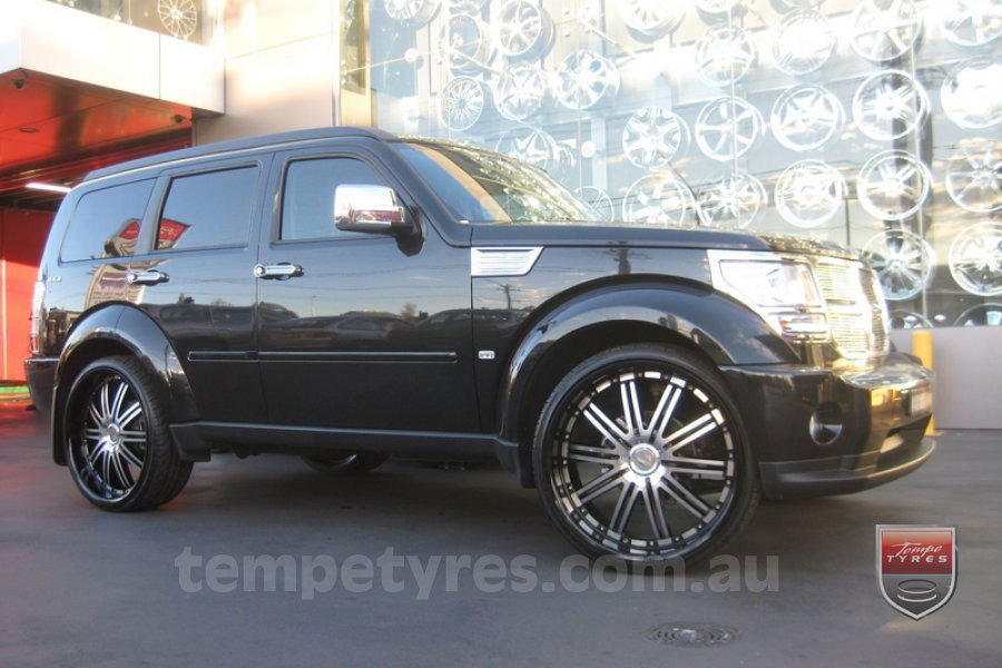 24x10 Lenso Symphony - BKQ on DODGE NITRO