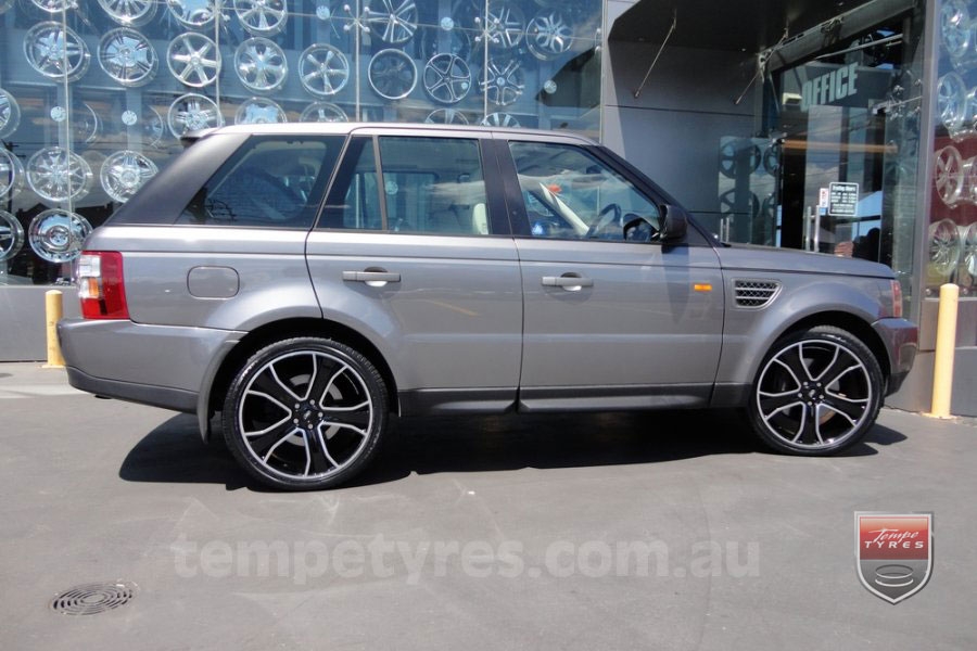 22x9.5 Style5932 Black on RANGE ROVER SPORT