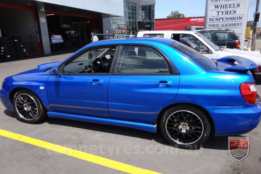 17x7.0 Lenso Type-M - MBJ on SUBARU IMPREZA