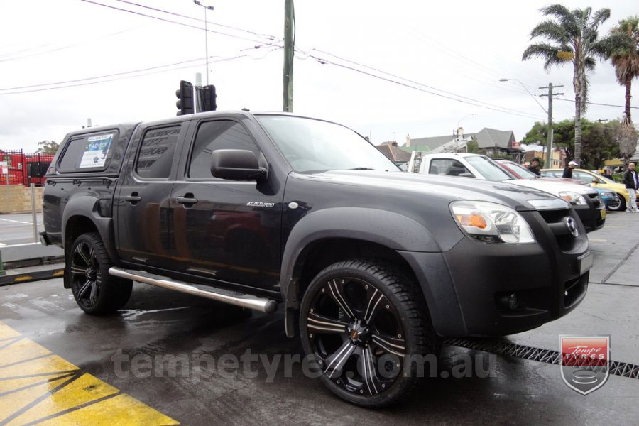 22x9.5 Ballistic Outlaw on MAZDA BT50