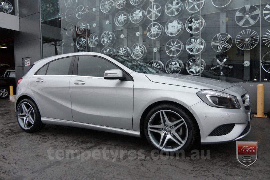 18x8.5 18x9.5 SLK55 Gunmetal on MERCEDES A-CLASS