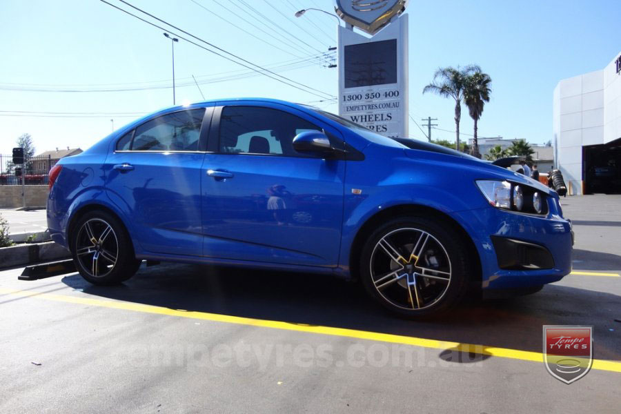 17x7.5 Lenso Eurostyle 6 ES6 on HOLDEN BARINA