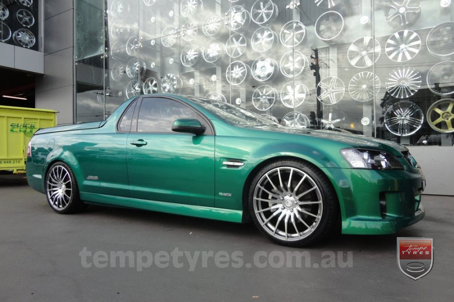 20x8.5 20x9.5 Lenso Conquista 5 CQ5 on HOLDEN COMMODORE VE