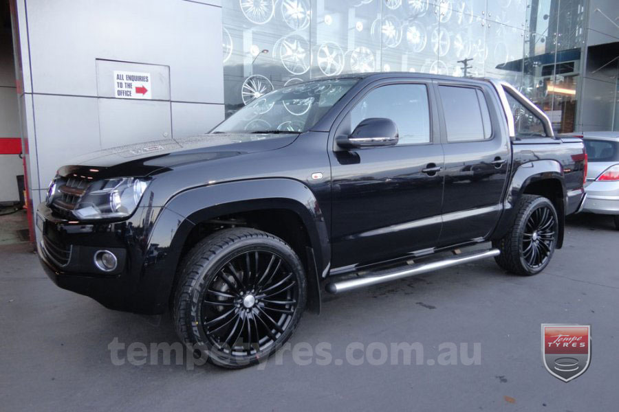 22x9.5 Lenso Como Black on VW AMAROK