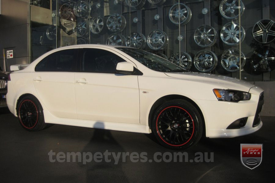 18x8.0 Lenso Type-M MBRG on MITSUBISHI LANCER