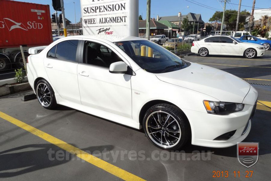 18x8.5 Lenso Eurostyle 7 ES7 on MITSUBISHI LANCER