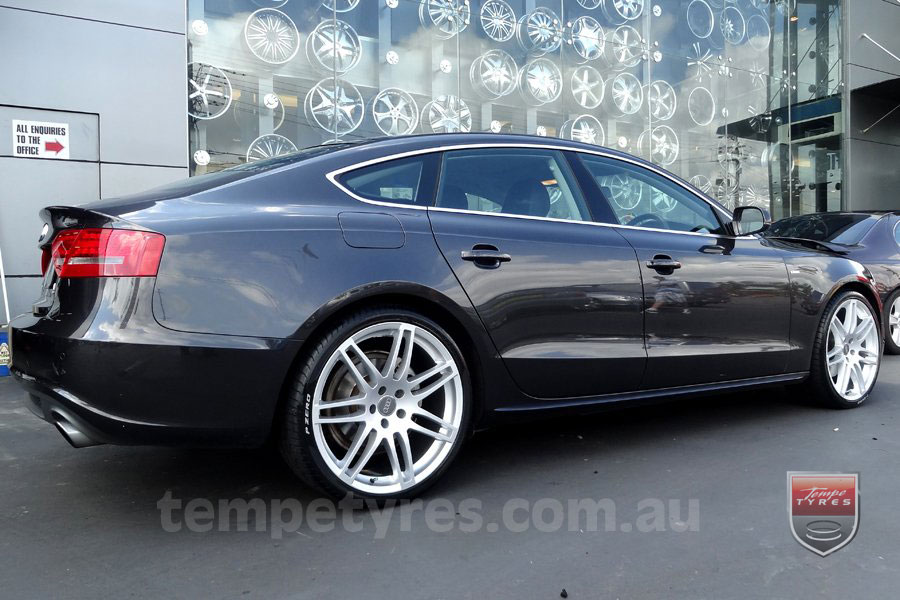 20x9.0 Style201 Silver on AUDI A5