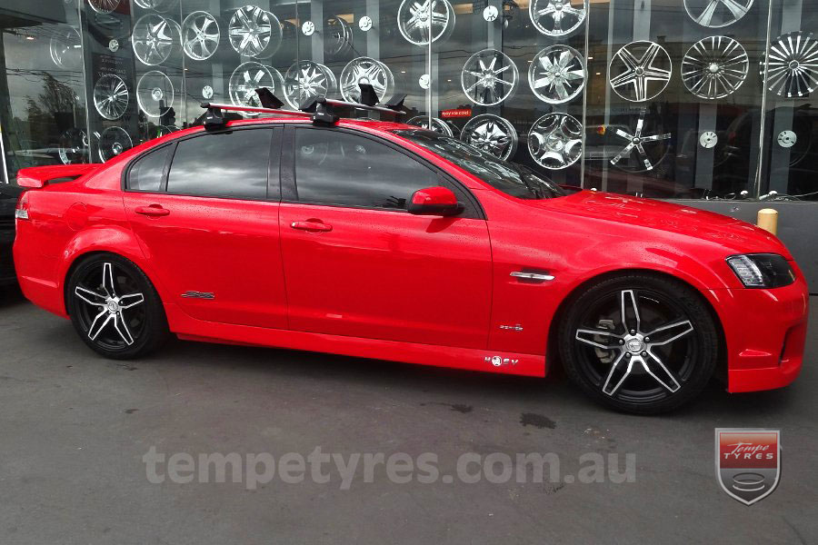 20x8.5 20x9.5 Lenso Conquista 4 CQ4 on HOLDEN COMMODORE VE