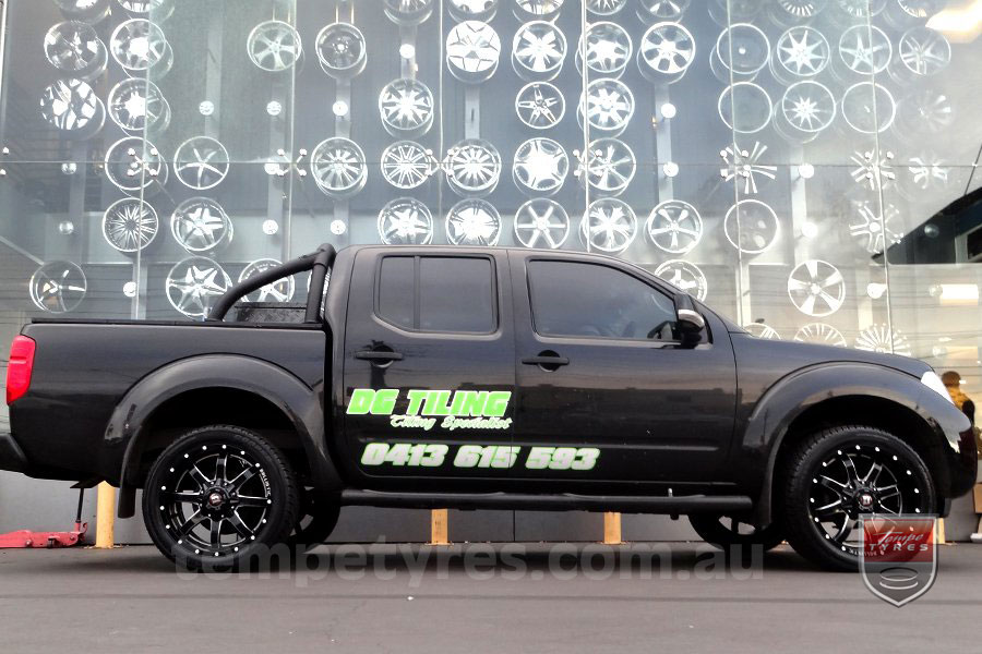 20x9.0 Ballistic Anvil Millworks on NISSAN NAVARA