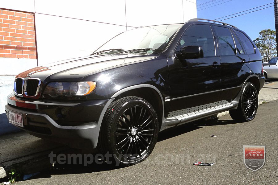 20x8.5 Lenso Como Black on BMW X5