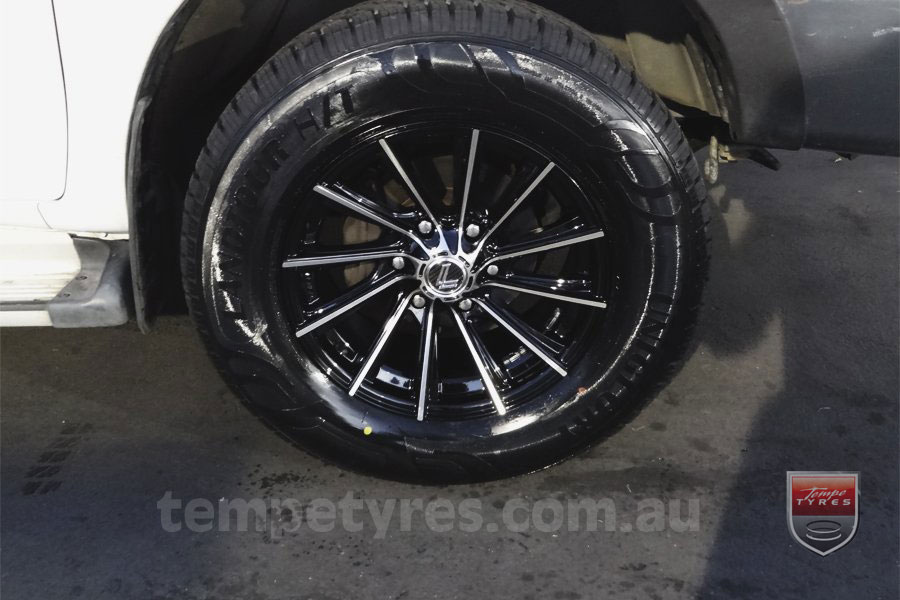 17x8.0 Lenso Black Angel V3 on TOYOTA HILUX