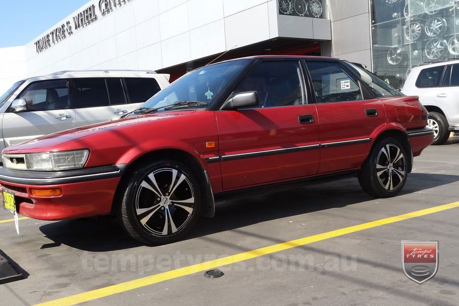 15x6.5 Platin Wheels 0482 on TOYOTA COROLLA