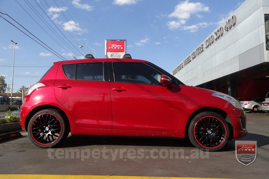 17x7.0 Lenso Type-M - MBRG on SUZUKI SWIFT