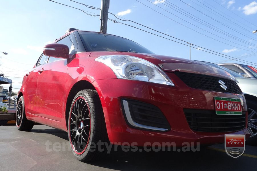 17x7.0 Lenso Type-M - MBRG on SUZUKI SWIFT