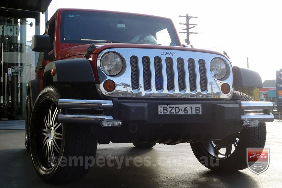 22x9.5 Lenso Symphony - BKQ on JEEP WRANGLER