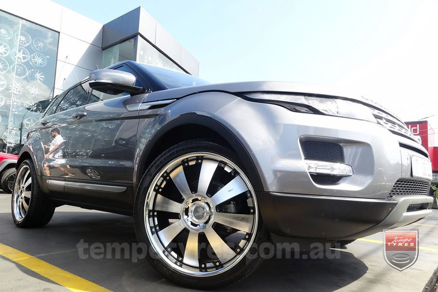 20x8.5 Lenso Concerto - BKI on RANGE ROVER EVOQUE