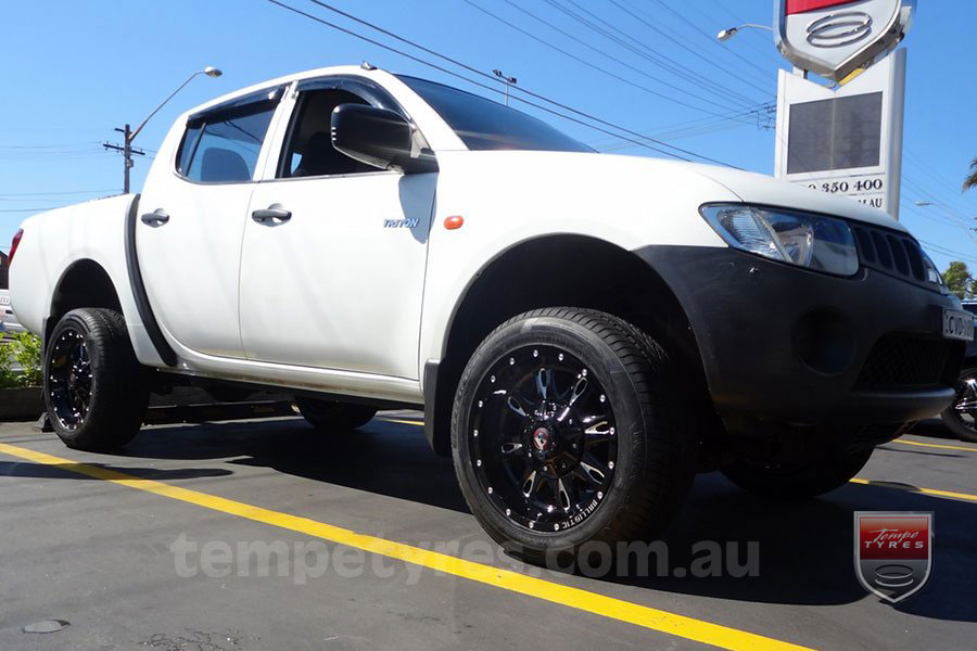 20x9.0 Ballistic Scythe Millworks on MITSUBISHI TRITON