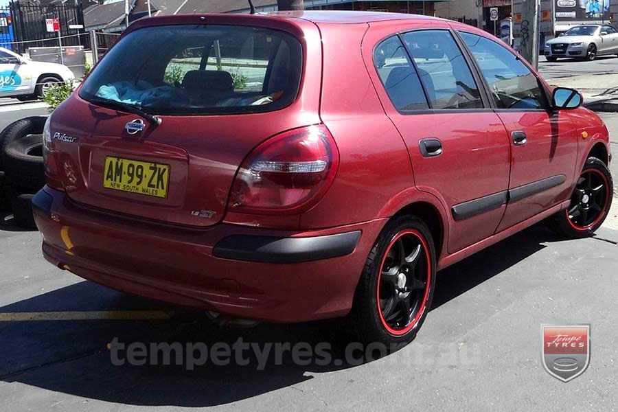 16x7.0 Lenso DC6 MBRG on NISSAN PULSAR