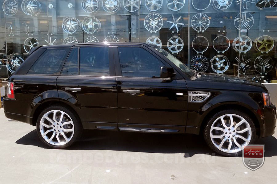 22x10 LRX Concept Silver on RANGE ROVER SPORT