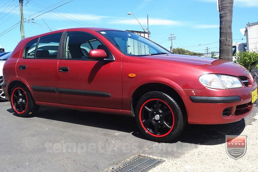 16x7.0 Lenso DC6 MBRG on NISSAN PULSAR