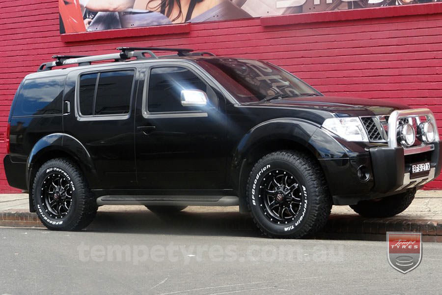 17x9.0 Ballistic Anvil Millworks on NISSAN NAVARA