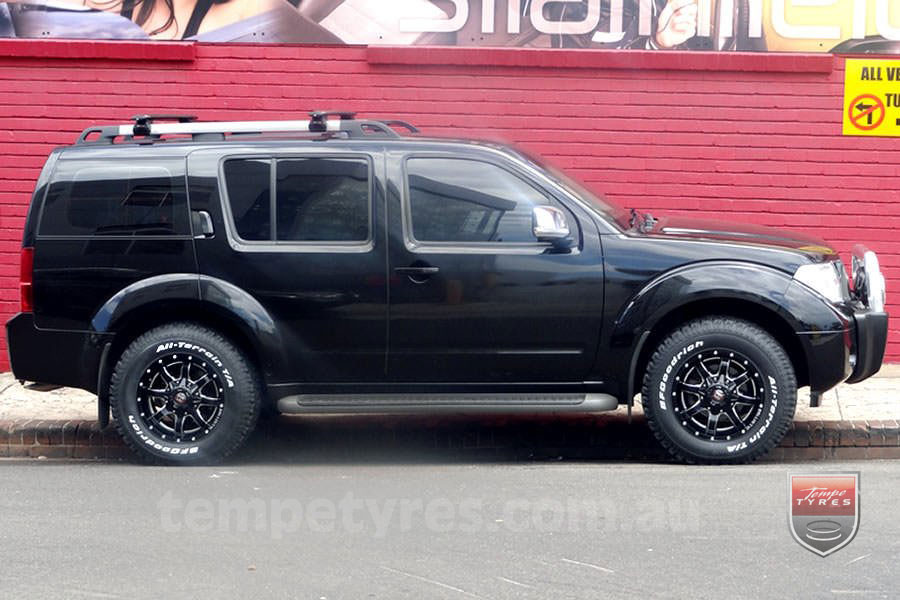 17x9.0 Ballistic Anvil Millworks on NISSAN NAVARA