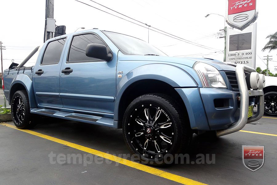 20x9.0 Ballistic Scythe Millworks on HOLDEN RODEO