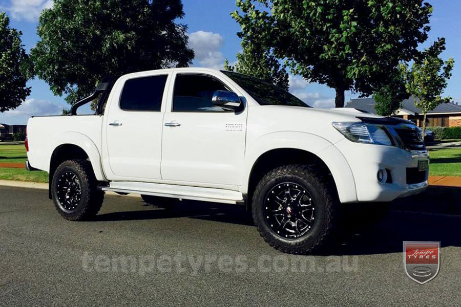 17x9.0 Ballistic Anvil Millworks on TOYOTA HILUX