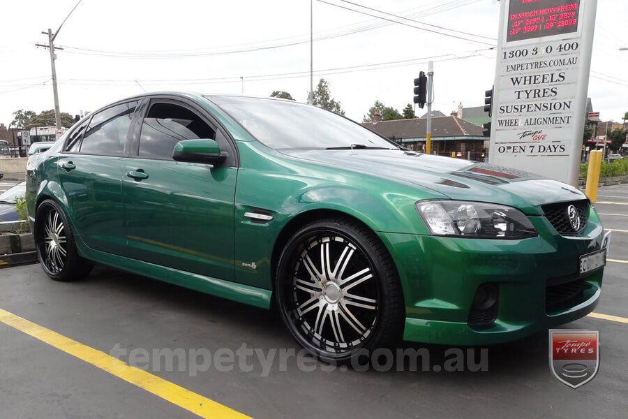 22x9.5 Lenso Symphony - BKQ on HOLDEN COMMODORE VE