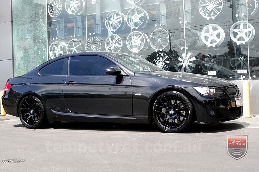 19x8.5 19x9.5 M3CSL Black on BMW E92