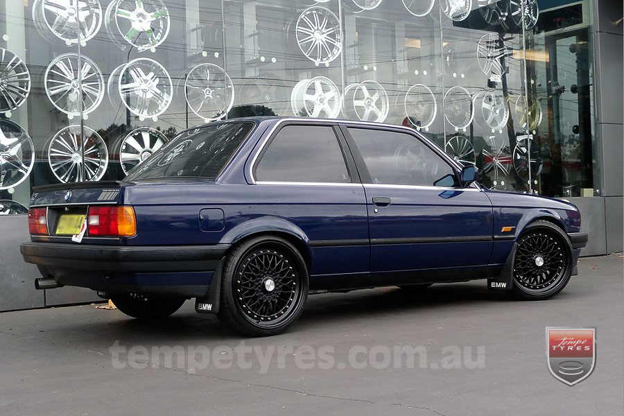 19x8.5 Lenso BSX Black on BMW E30