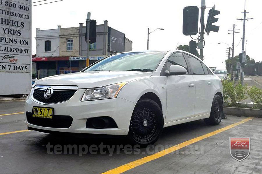 17x7.5 Lenso BSX Black on HOLDEN CRUZE