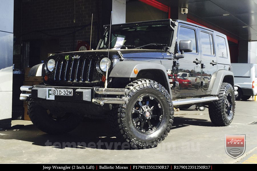 17x9.0 Ballistic Morax on JEEP WRANGLER